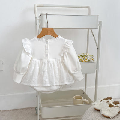 Vestido Princesa Niña con Detalles Bordados y Falda Superpuesta - Image 4