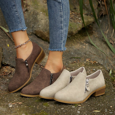 Botas Cómodas Talla Grande con Cierre Lateral y Tacón Cuadrado - Image 4