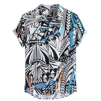 Camisa Estampada con Solapa - Image 8