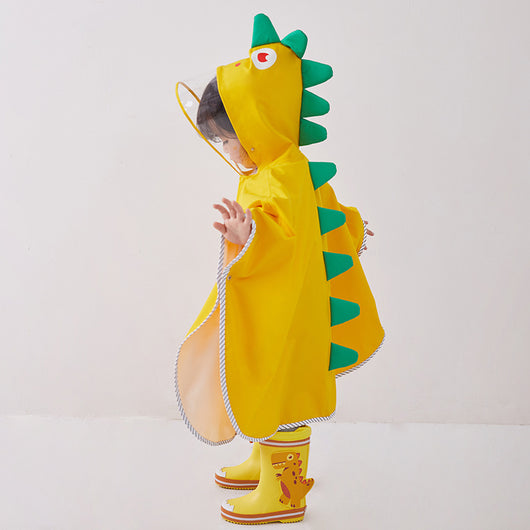Impermeable Infantil Tipo Capa con Diseño de Dinosaurio - Image 5
