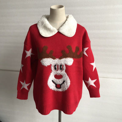 Suéter Acolchado con Solapa Beige para Año Nuevo - Image 5