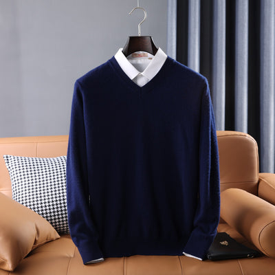 Suéter Escote V Lana Estilo Coreano - Polera Base Versátil - Image 10
