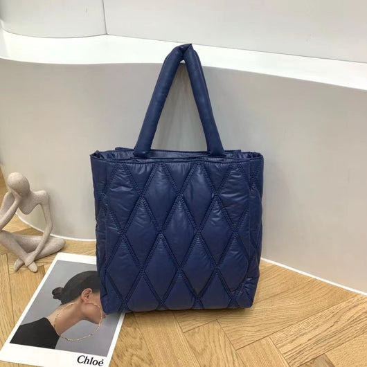 Bolso Mensajero Mujer Cuadros Diamante Gran Capacidad Acolchado - Image 9