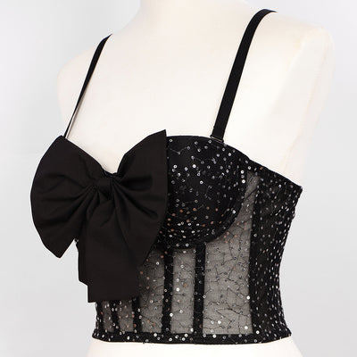Chaleco Slim Fit Francés con Tirantes de Moño - Image 9