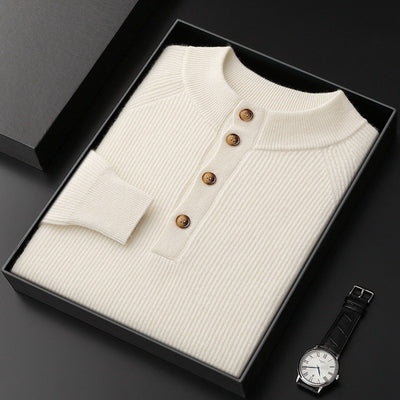 Suéter de Cachemira Cuello Medio Alto para Otoño e Invierno - Image 6