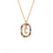 Sterling Plateado Letter Necklace Female Niche Design Sense C