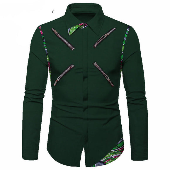 Camisa Casual de Algodón Poliéster para Jóvenes - Cuello Solapa Blanco Clásico