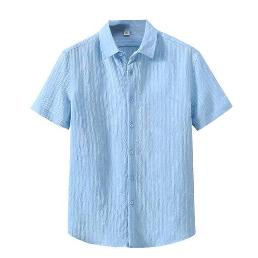 Camisa Protección Solar Hombre Algodón Transpirable Suelta - Image 5