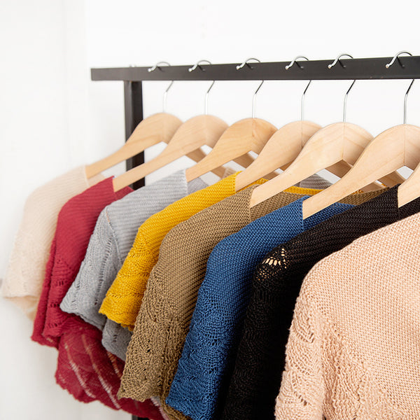 Chal Tejido Hueco de Lana Fina para Mujer