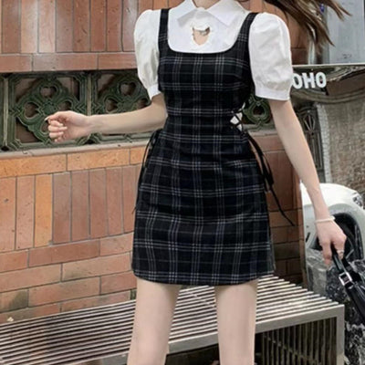 Conjunto Falda con Tirantes y Blusa Fashion - Image 10