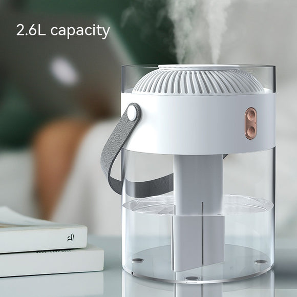 Humidificador Ultrasónico 26L con Luz Ambiental - Uso Comercial y Portátil