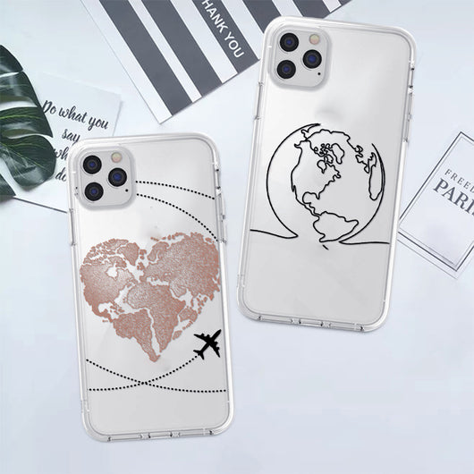 Funda Transparente de Silicona con Diseño de Mapa - Image 4