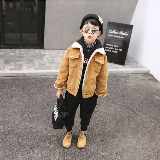 Pantalones Casuales para Niños con Forro de Terciopelo - Talla Plus - Image 9