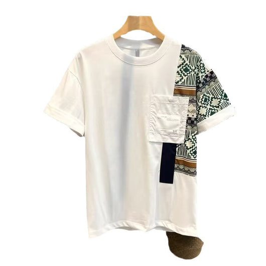 Playera Casual Profesional para Hombre - Diseño de Bloques de Color Verano - Image 6