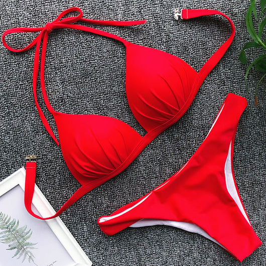 Bikini Enterizo Escote Halter Ajustable - Image 12