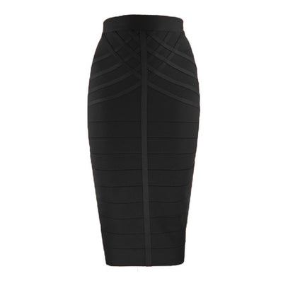 Falda Bandage Cintura Alta Rayas con Diseño Ajustado - Image 12
