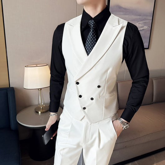Traje Completo Milano Negro - Saco, Chaleco y Pantalón - Image 9