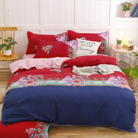 Juego de Cama Algodón Satinado de Cuatro Piezas con Funda Acolchada Reforzada - Image 17