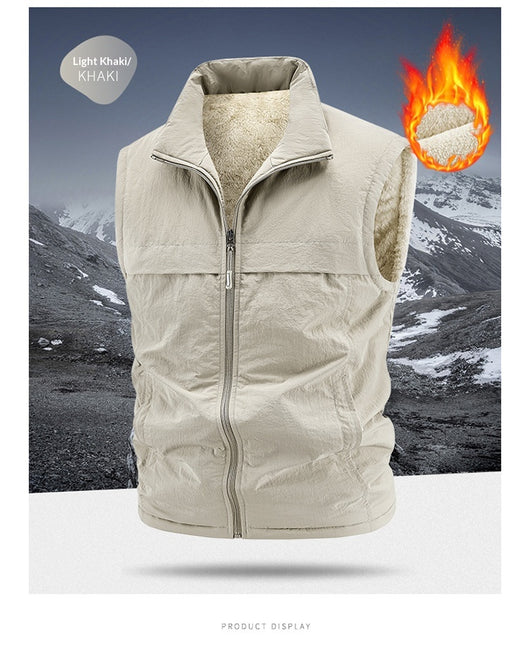 Chaleco Reversible Térmico para Hombre - Forro Polar Grueso y Cálido - Image 26