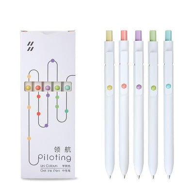 Pluma Retro de Colores Neutrales para Estudiantes y Oficina - Image 8
