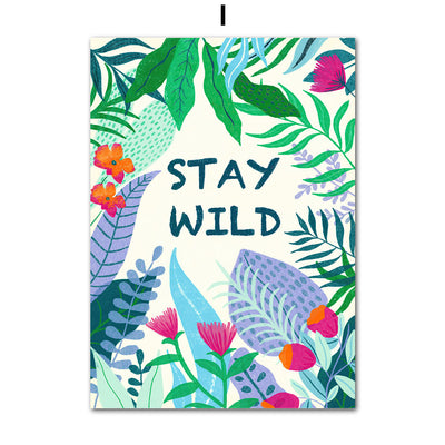 Lienzo de Pared Jungle Tropical con Koala, Tigre, Leopardo y Flores - Image 8