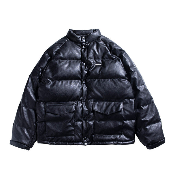Chaqueta Acolchada de Diseño para Hombre con Cuello Alto