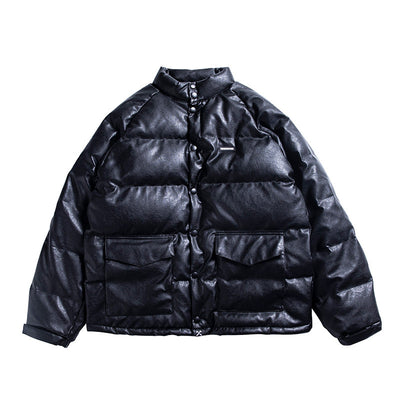 Chaqueta Acolchada de Diseño para Hombre con Cuello Alto - Image 2