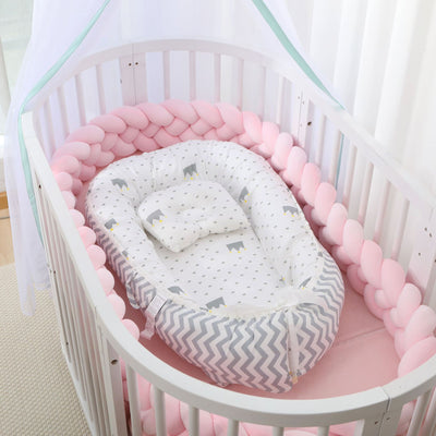 Cuna Portátil Plegable con Colchón Desmontable y Lavable - Diseño Ergonómico Antipreión - Image 3