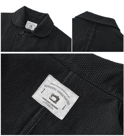 Saco Retro de Algodón con Bordados y Lavado Vintage - Image 12