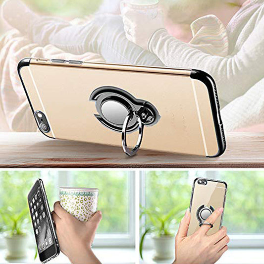 Funda Magnética Chapada para Celular con Anillo de Sujeción - Image 2