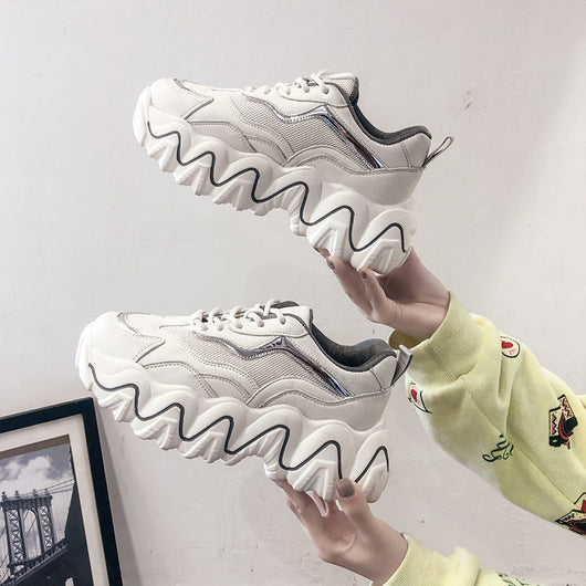 Tenis Daddy Blancos Casuales para Mujer - Image 14