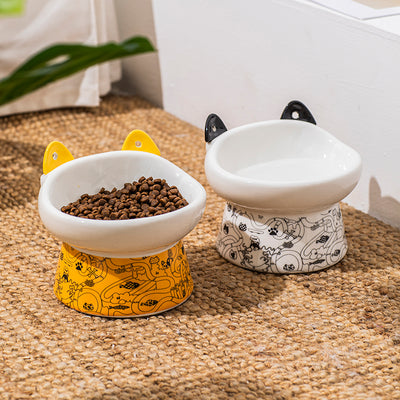 Comedero Elevado para Gatos Cerámico con Protección Antivolcamiento - Image 16