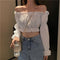 Elegant Off-the-Shoulder Blouse - Minimalist Design