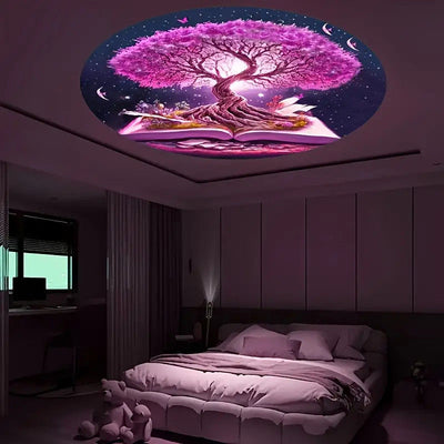 Lámpara Proyector Árbol de la Vida - Luz Ambiental para Pared - Image 9