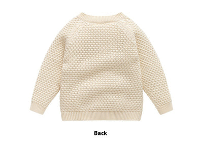 Suéter Abrigo Infantil Cuello Redondo para Otoño e Invierno - Image 9