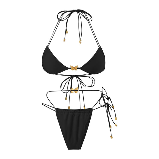 Traje de Baño Triangular con Cordón Elástico y Diseño Mariposa para Mujer - Image 20