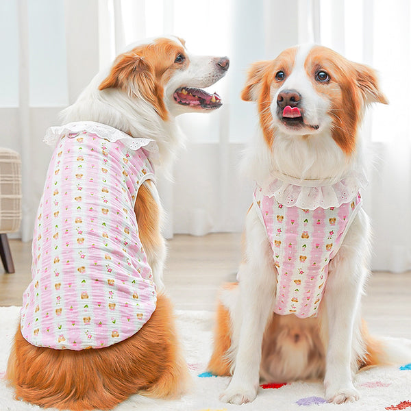 Suéter Transpirable de Algodón Puro para Perros y Gatos Grandes