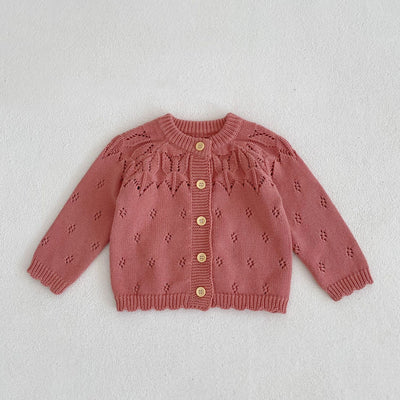 Chaqueta Tejida Calada para Niños - Diseño Versátil y Fresco - Image 6