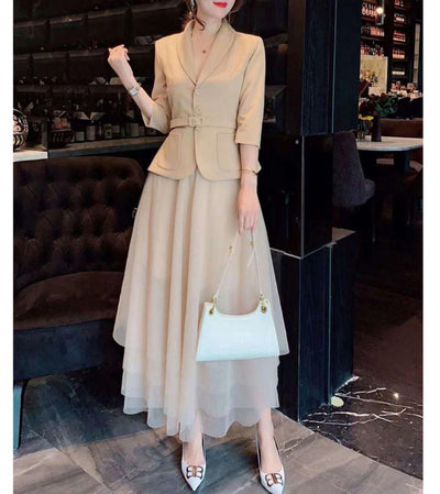 Vestido Ajustado Elegante de Dos Piezas - Image 8