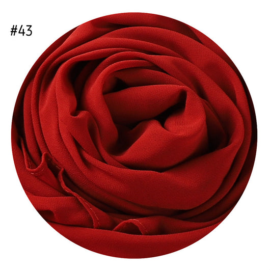 Pañuelo de Gasa de Perla Liso y Versátil para Mujer - Image 8