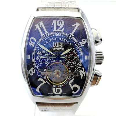 Reloj Automático Tourbillon Barril Grande con Fecha para Hombre - Image 8