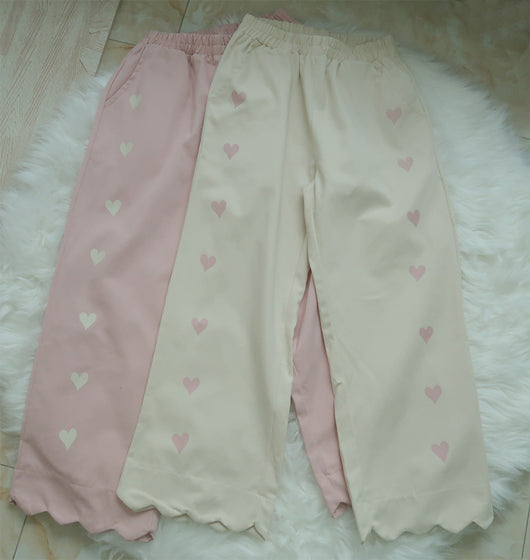Jeans Rectos Sueltos con Estampado Love Soft Girl - Tendencia Ins - Image 2