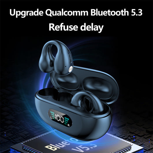 Auriculares de Conducción Ósea TWS Bluetooth 5.3 con Clip de Oreja y Control Táctil - Image 17