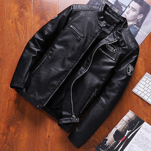 Chaqueta de Cuero PU con Forro Velvet Aislante Térmico - Image 6