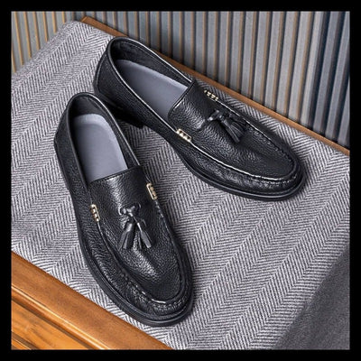 Zapatos de Cuero Genuino Estilo Inglés Transpirables para Hombre - Image 3