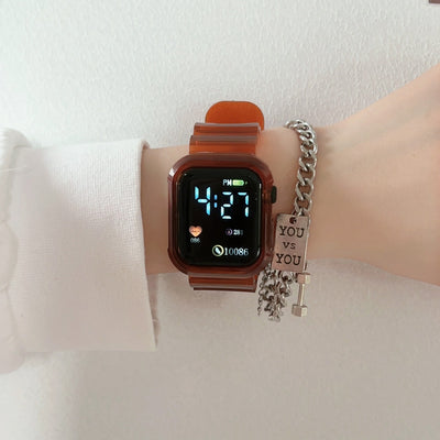 Reloj Digital LED de Pantalla Cuadrada - Image 19