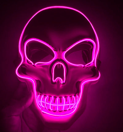 Máscara de Calavera LED Brillante Aterradora para Halloween - Image 17