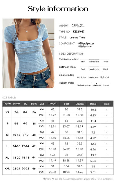 Blusa Casual sin Espalda con Lazo y Manga Corta para Mujer - Image 7