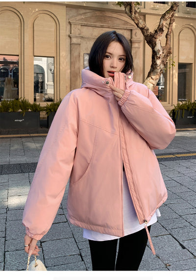 Chaqueta Acolchada Impermeable con Capucha y Doble Cierre para Mujer - Image 21