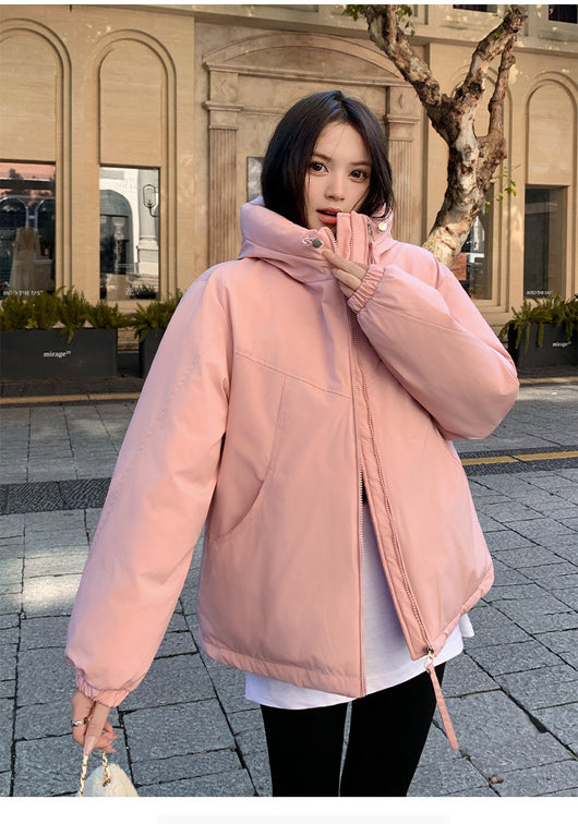 Chaqueta Acolchada Impermeable con Capucha y Doble Cierre para Mujer - Image 21